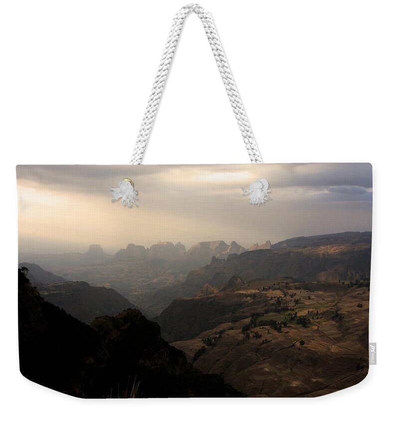Simien Mountains Weekender Tote Bag featuring the photograph Simien Mountains National Park #1 by Aidan Moran