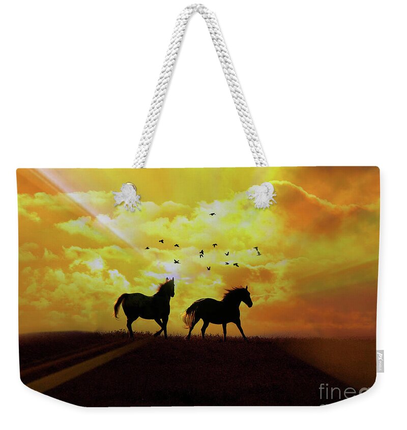 Horse Weekender Tote Bag featuring the photograph Solar Power #1 by Stephanie Laird