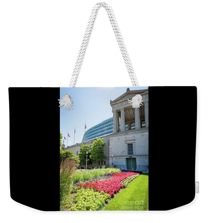 Chicago Weekender Tote Bag featuring the photograph Soldier Field by David Levin