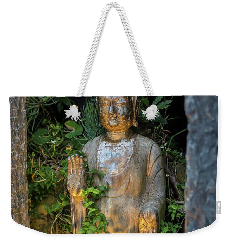 Standing Buddha Weekender Tote Bag featuring the photograph Standing Buddha 4 by Endre Balogh