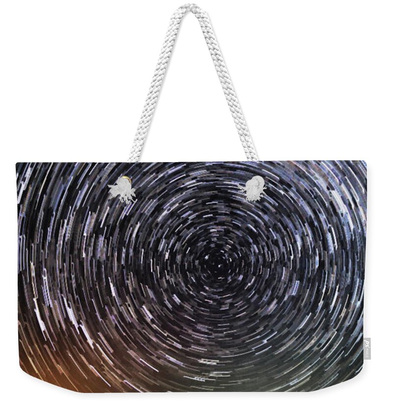 Stars Weekender Tote Bag featuring the photograph Stars over Higgins Lake #2 by Joe Holley