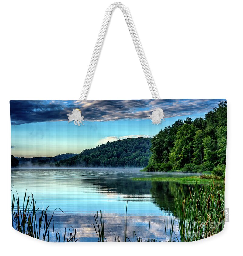 Big Ditch Lake Weekender Tote Bag featuring the photograph Summer Morning on the Lake #3 by Thomas R Fletcher