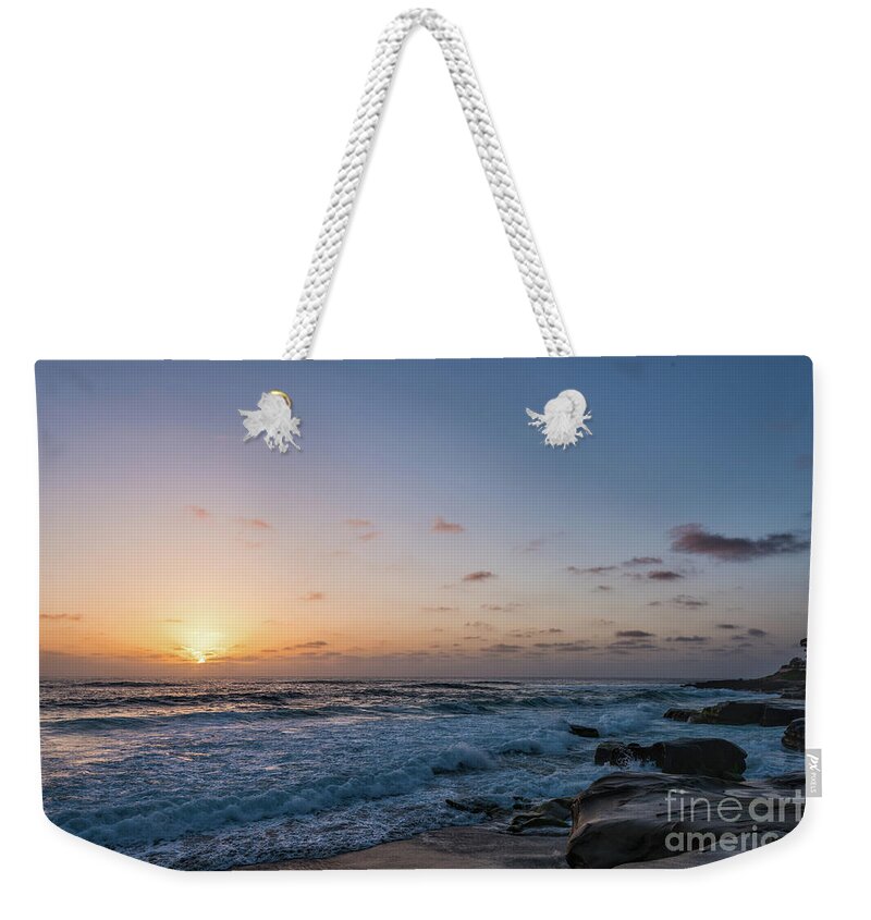 Beach Weekender Tote Bag featuring the photograph Sunset at Windansea Beach #2 by David Levin