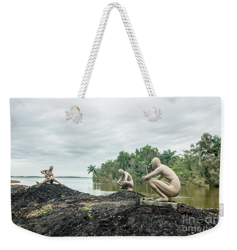 Life-size Weekender Tote Bag featuring the photograph Taino village of Guama Cuba #1 by Amos Gal