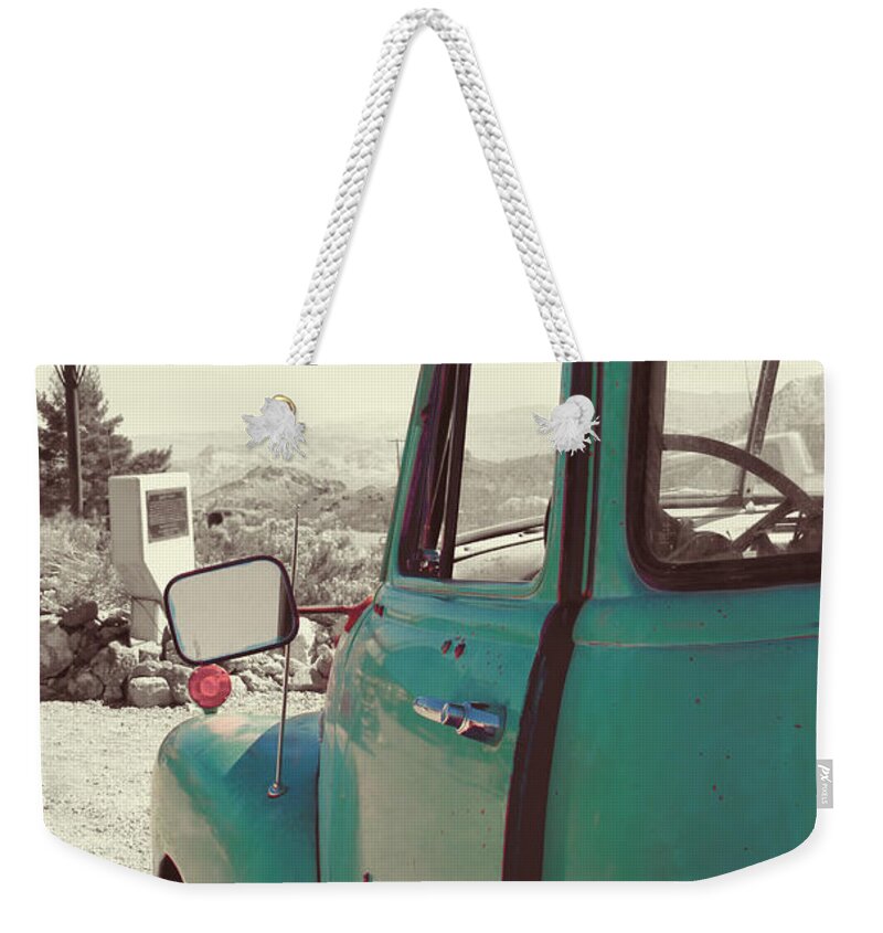Tachatticup Weekender Tote Bag featuring the photograph Techatticup Mine Ghost Town NV #4 by Marti Green