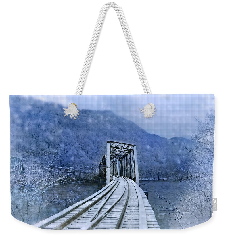 Privacy Weekender Tote Bag featuring the photograph The Crossing #1 by Lisa Lambert-Shank