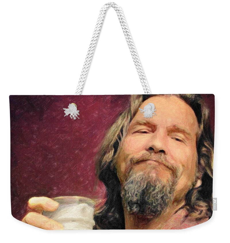 The Dude Weekender Tote Bag featuring the painting The Dude by Zapista OU