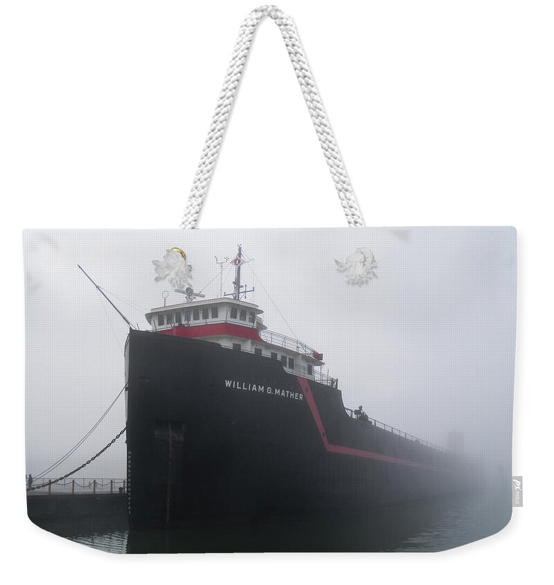Cleveland Weekender Tote Bag featuring the photograph The Mather #1 by Stewart Helberg