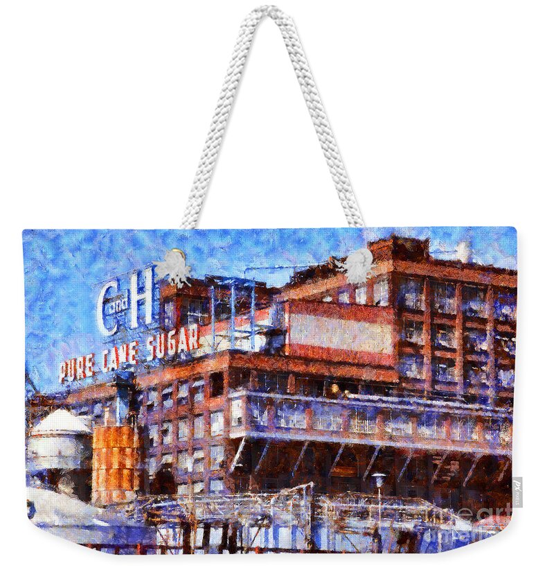 The Old C and H Pure Cane Sugar Plant in Crockett California . 5D16769  Weekender Tote Bag by Wingsdomain Art and Photography - Pixels