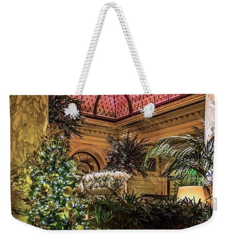  Weekender Tote Bag featuring the photograph The Plaza Hotel #1 by Betsy Foster Breen