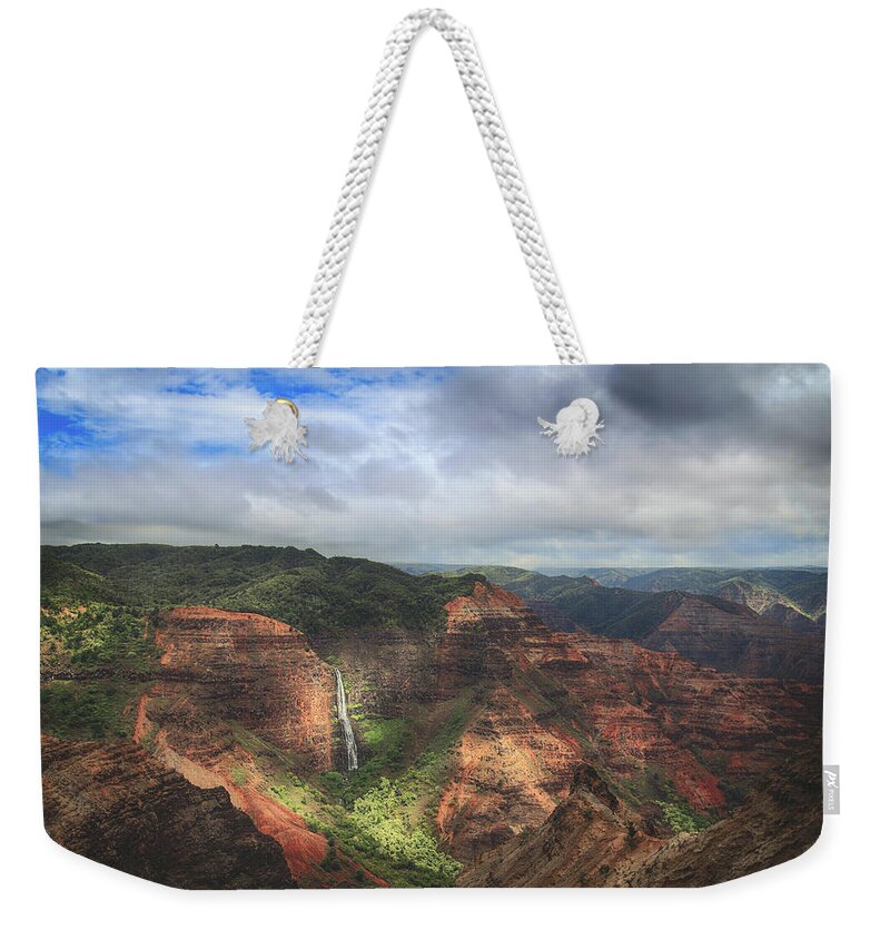 Waimea Canyon Weekender Tote Bag featuring the photograph There Are Wonders by Laurie Search