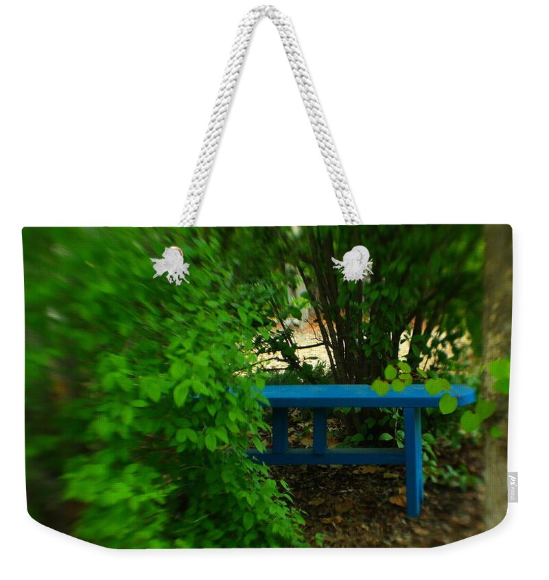 Bench Weekender Tote Bag featuring the photograph Those special places #2 by Jeff Swan