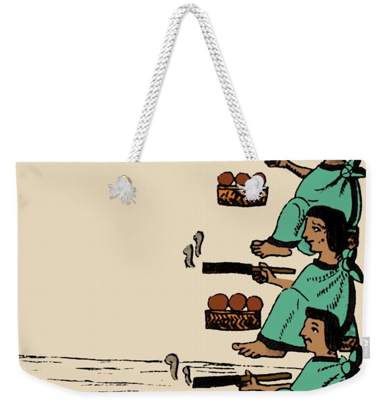 Art Weekender Tote Bag featuring the photograph Tobacco In Aztec Ritual, Florentine #1 by Science Source