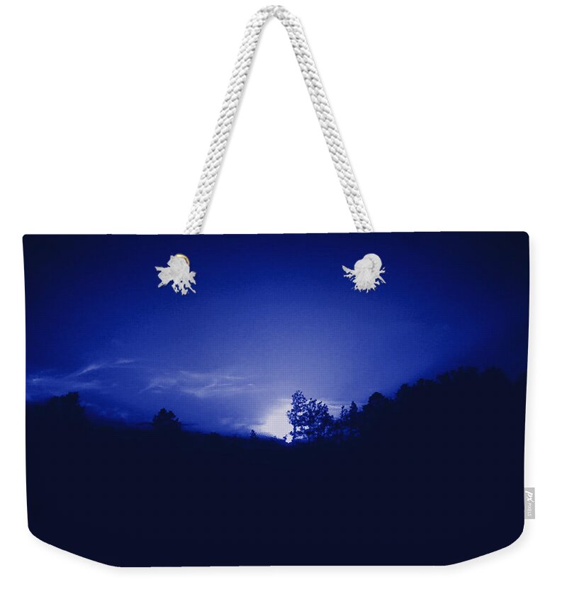 Sky Weekender Tote Bag featuring the photograph Where the Smurfs Live 2 by Max Mullins