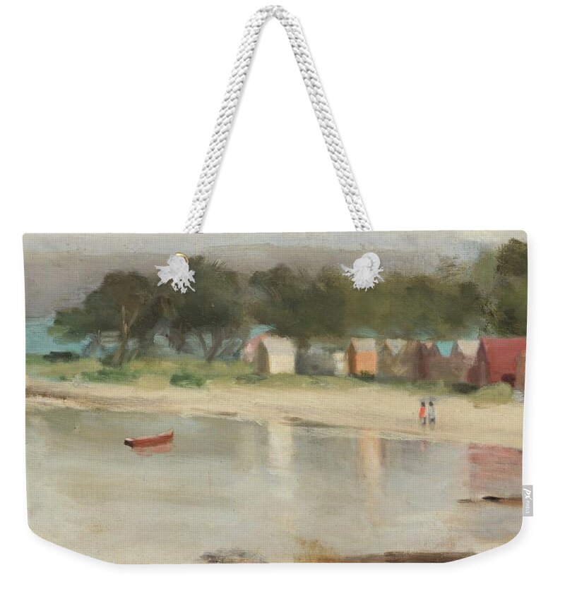Clarice Beckett - Ti-tree At Evening (beaumaris) Weekender Tote Bag featuring the painting Tree At Evening by MotionAge Designs
