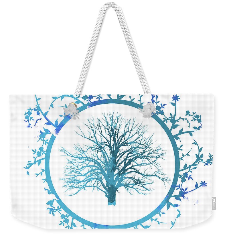 Celtic Illustration Weekender Tote Bag featuring the painting Tree of Life #2 by AM FineArtPrints