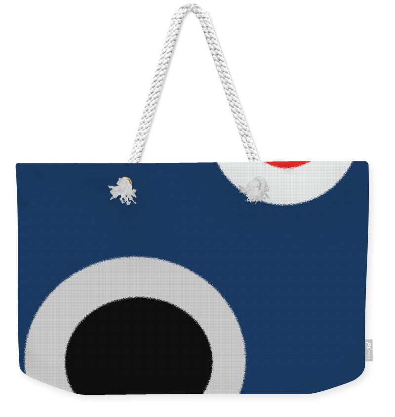 Circle Weekender Tote Bag featuring the mixed media Untitled by Alex Caminker