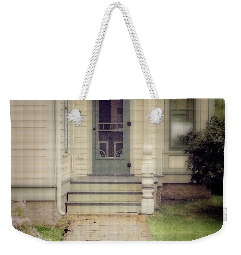 House Weekender Tote Bag featuring the photograph Victorian Porch #1 by Jill Battaglia