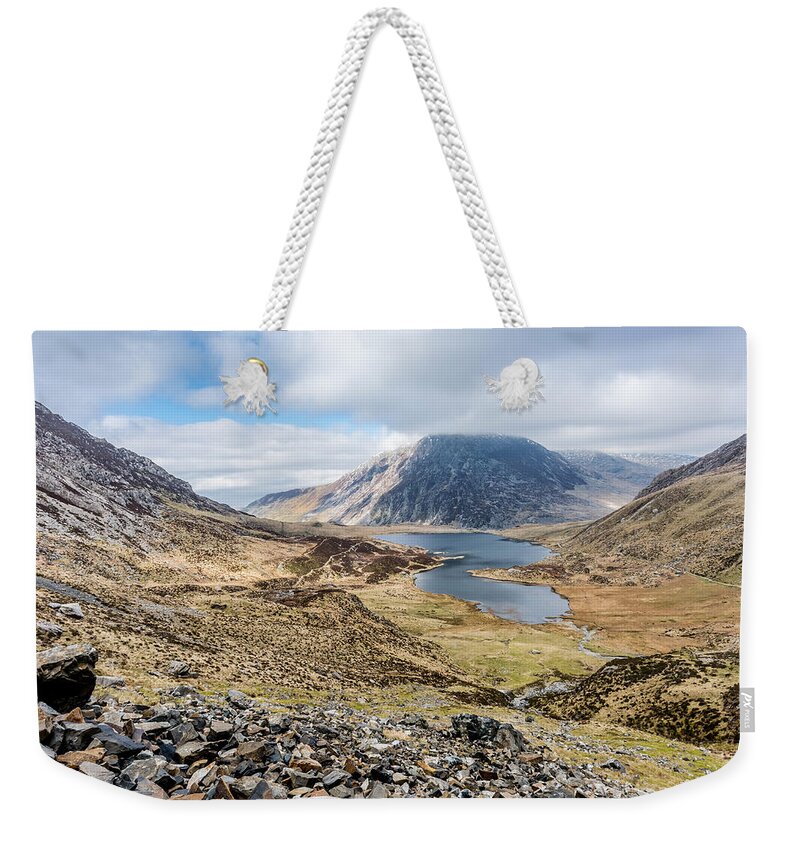 Mountain Weekender Tote Bag featuring the photograph View from Glyder Fawr #2 by Nick Bywater