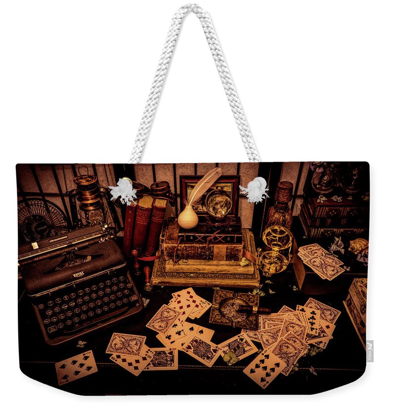 Vintage Still Life Weekender Tote Bag featuring the photograph Vintage composition #1 by Lilia S