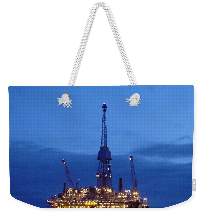 Photograph Weekender Tote Bag featuring the photograph Visund in the Twilight by Charles and Melisa Morrison