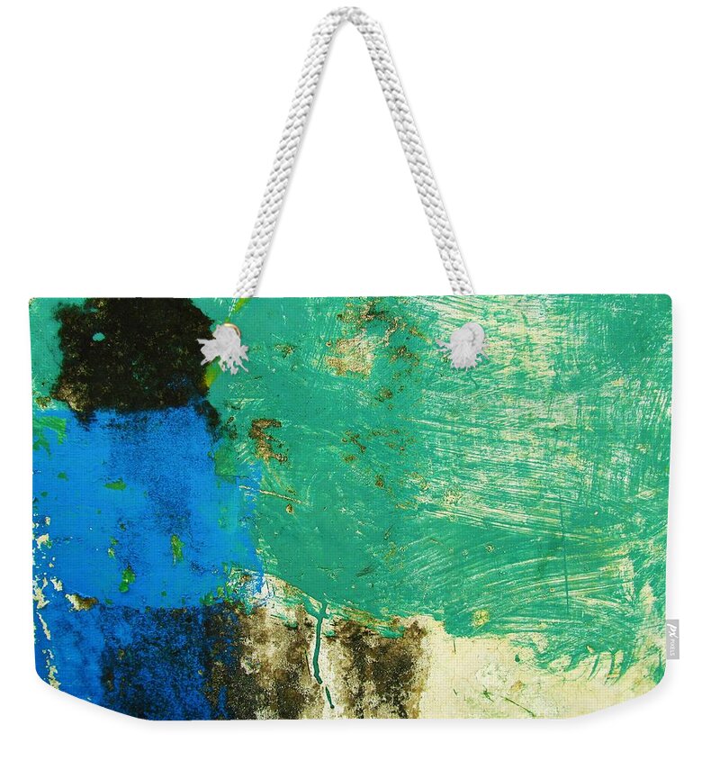 Texture Weekender Tote Bag featuring the photograph Wall Abstract 70 #1 by Maria Huntley