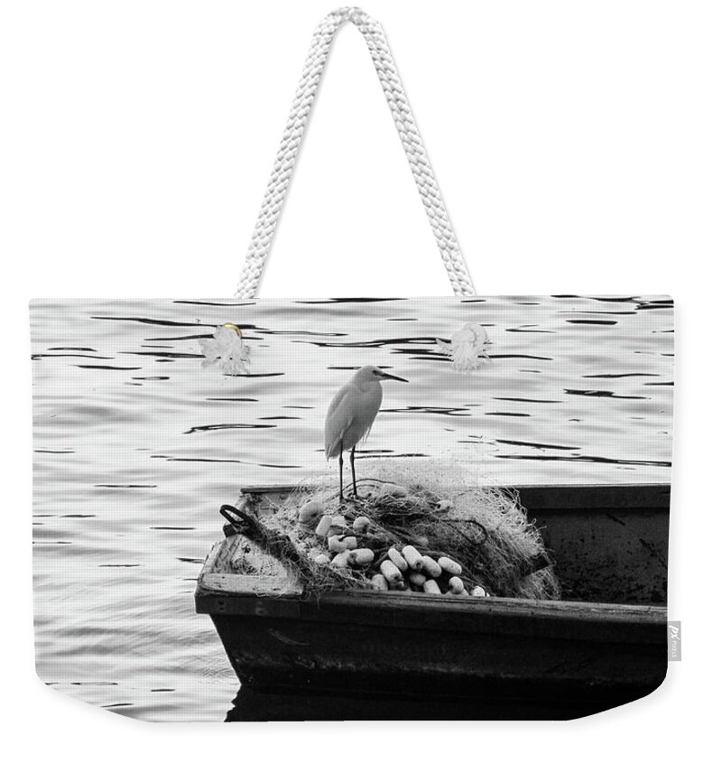 Hummingbird Weekender Tote Bag featuring the photograph White Bird #1 by Cesar Vieira
