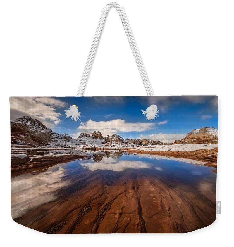 White Pocket Weekender Tote Bag featuring the photograph White Pocket Northern Arizona #1 by Larry Marshall