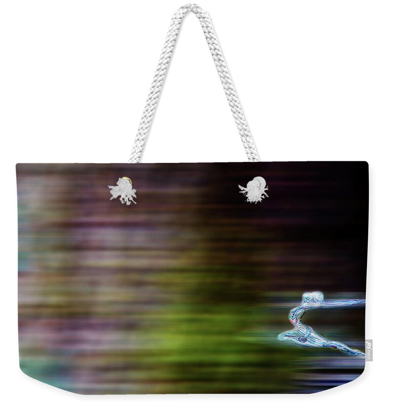 Classic Car Weekender Tote Bag featuring the photograph Whoosh #1 by Rebecca Cozart