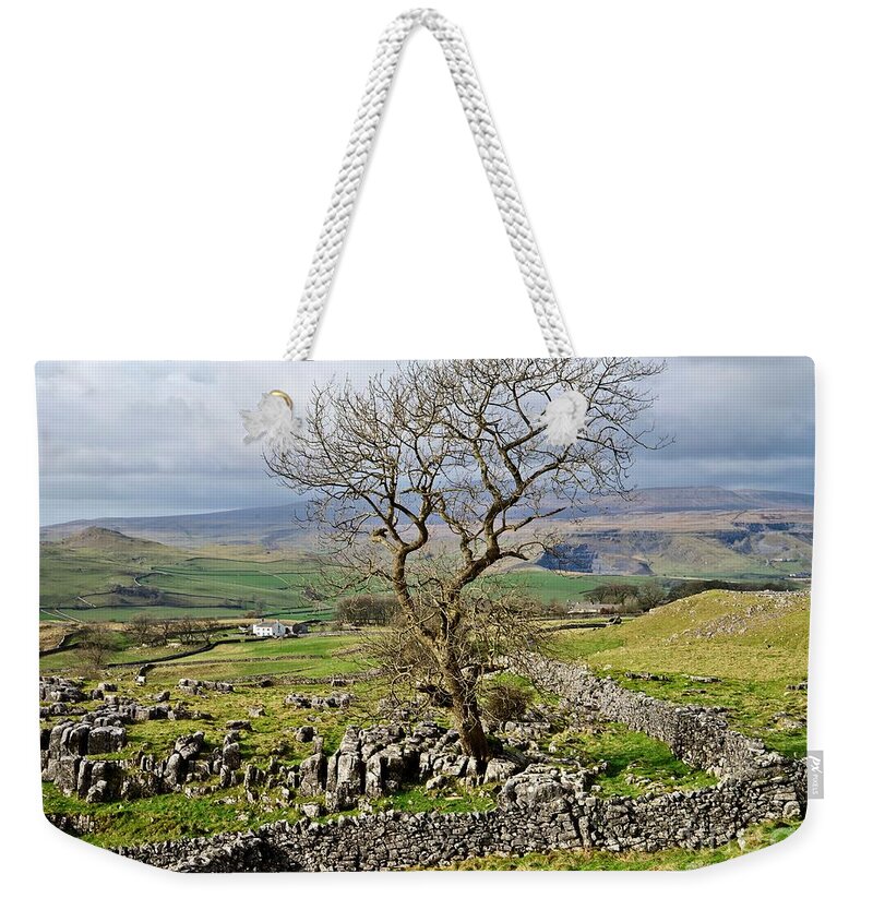 Yorkshire Dales Weekender Tote Bag featuring the photograph Yorkshire Dales Landscape #1 by Martyn Arnold