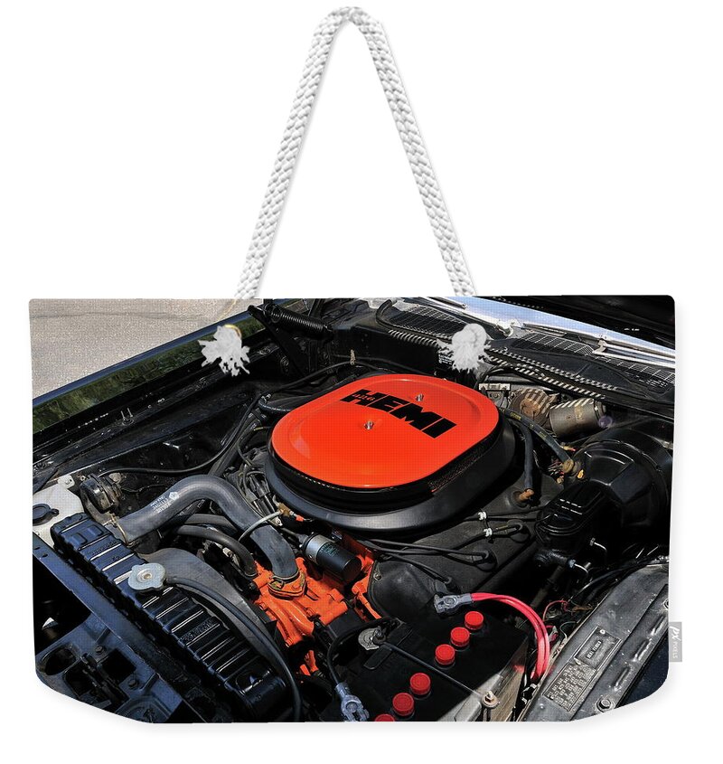 Dodge Challenger Rt Weekender Tote Bag featuring the photograph Dodge Challenger RT #10 by Mariel Mcmeeking