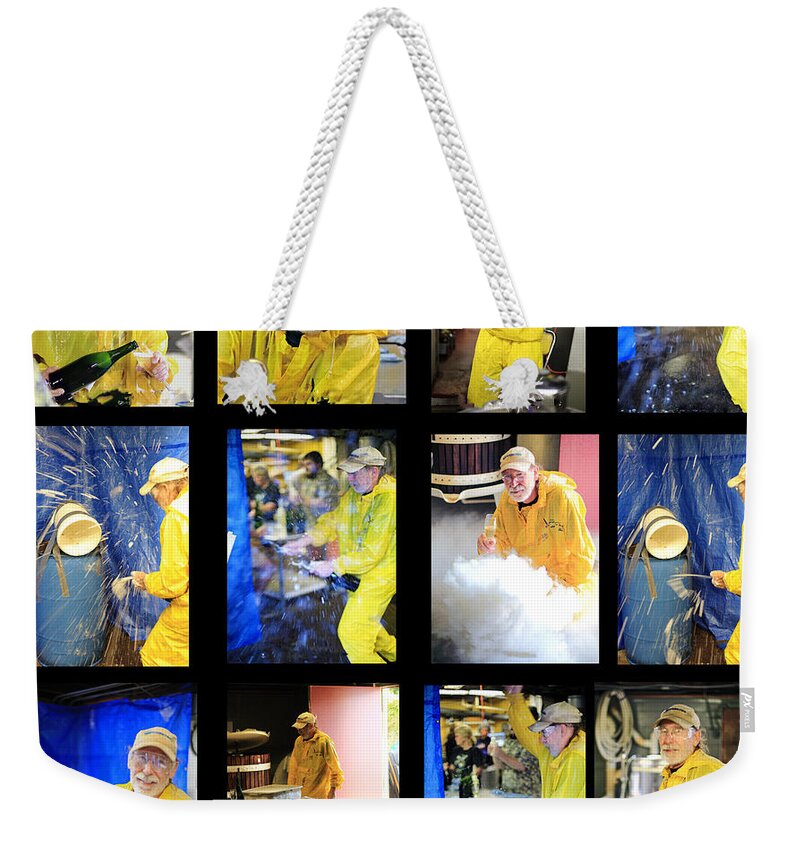 Henke Winery Sparkling Champagne Weekender Tote Bag featuring the photograph Henke Winery Sparkling Champagne #10 by PJQandFriends Photography