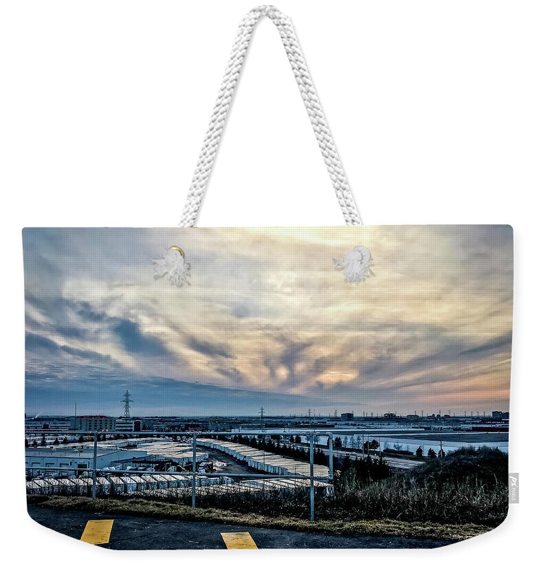 Arrow Symbol Weekender Tote Bag featuring the photograph Sunset #10 by SAURAVphoto Online Store
