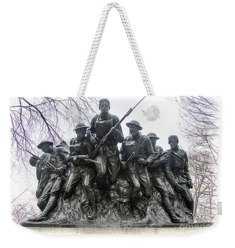 Nyc Weekender Tote Bag featuring the photograph 107th Infantry Memorial Central Park NY by Chuck Kuhn