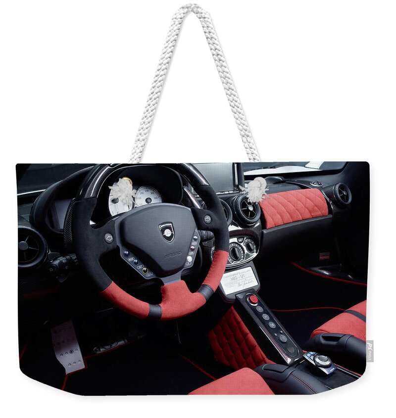 Ferrari Weekender Tote Bag featuring the photograph Ferrari #11 by Jackie Russo