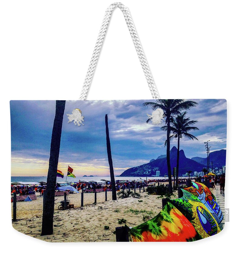 Ipanema Weekender Tote Bag featuring the photograph Ipanema Beach #11 by Cesar Vieira