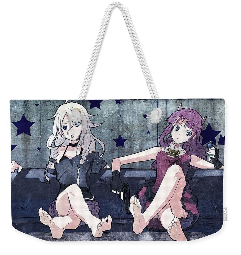 Vocaloid Weekender Tote Bag featuring the digital art Vocaloid #113 by Super Lovely