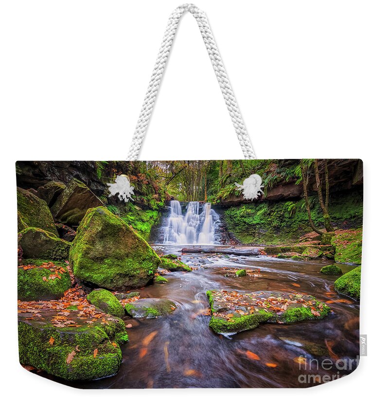 Waterfall Weekender Tote Bag featuring the photograph Goit Stock Waterfall by Mariusz Talarek