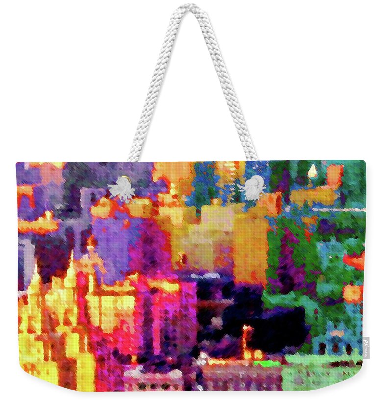 Abstract Weekender Tote Bag featuring the photograph 123 by Timothy Bulone