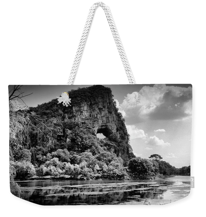 China Weekender Tote Bag featuring the photograph China Guilin landscape scenery photography #13 by Artto Pan