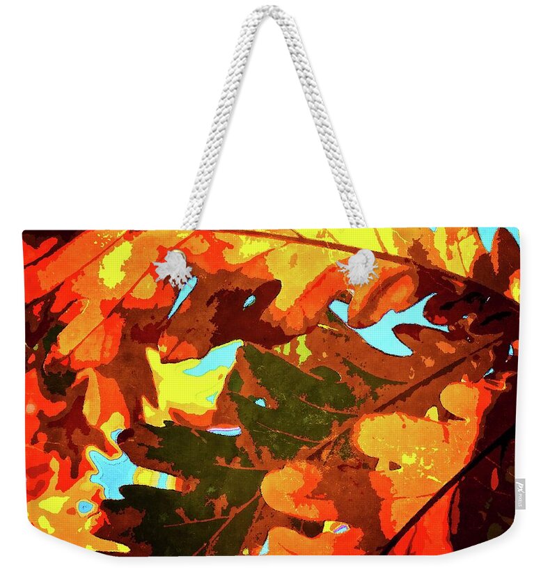 Abstract Weekender Tote Bag featuring the photograph 130 by Timothy Bulone