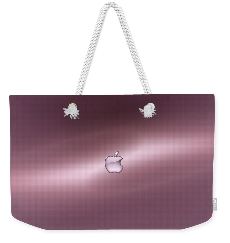 Apple Weekender Tote Bag featuring the digital art Apple #14 by Super Lovely