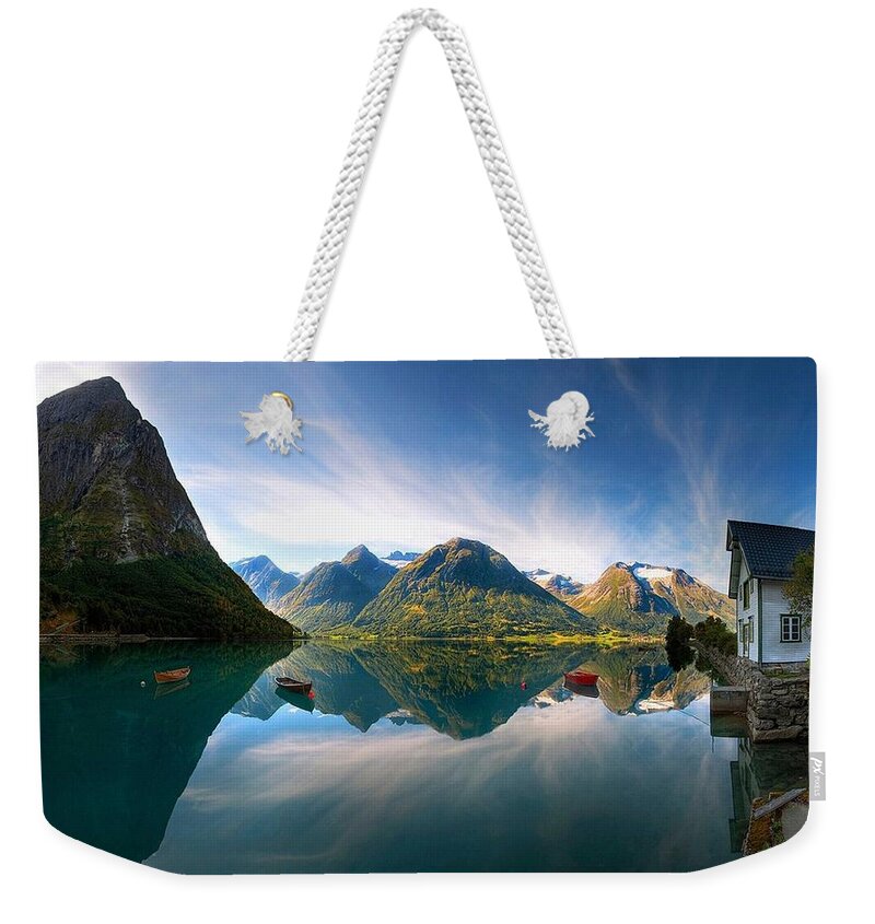 Reflection Weekender Tote Bag featuring the photograph Reflection #14 by Jackie Russo