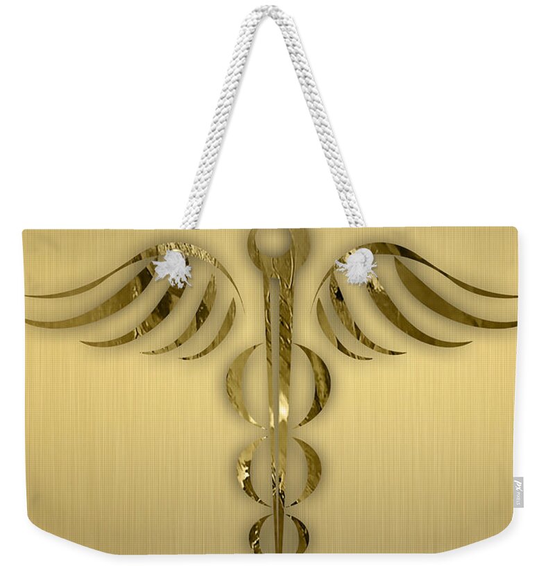 Doctor Weekender Tote Bag featuring the mixed media Doctors Collection #15 by Marvin Blaine