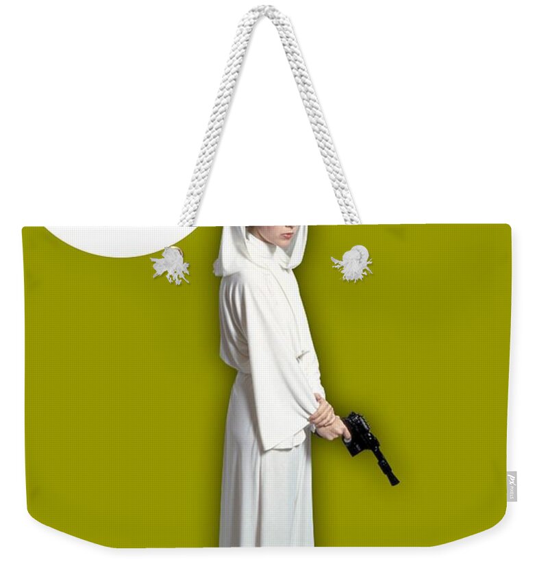 Princess Leia Weekender Tote Bag featuring the mixed media Star Wars Princess Leia Collection #15 by Marvin Blaine