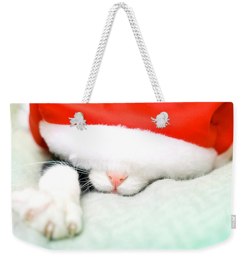 Christmas Weekender Tote Bag featuring the digital art Christmas #16 by Maye Loeser