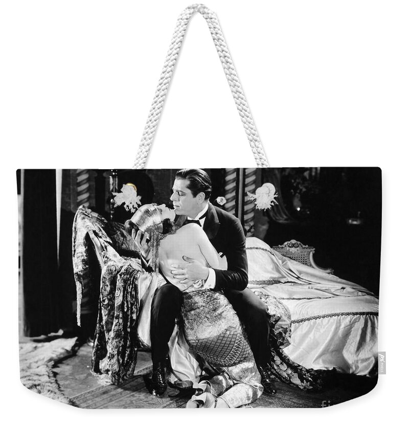 -couples- Weekender Tote Bag featuring the photograph Silent Film Still: Couples #18 by Granger