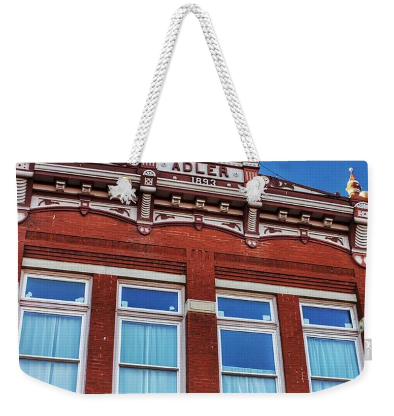 Guthrie Weekender Tote Bag featuring the photograph 1893 Building by Buck Buchanan