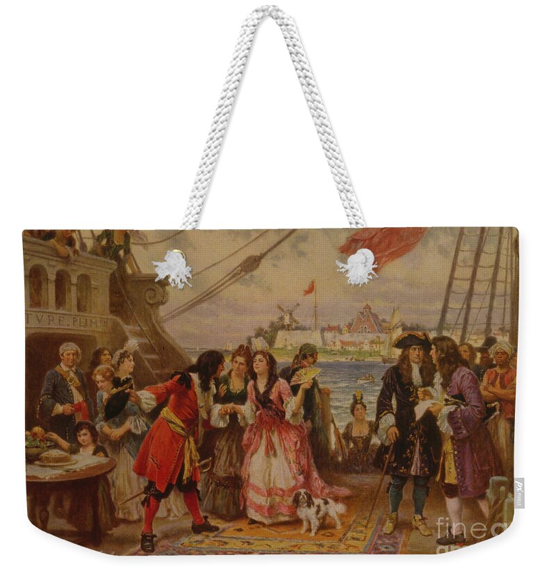 Cavalier King Charles Spaniel Weekender Tote Bag featuring the photograph 18th Century Sailing by Dale Powell