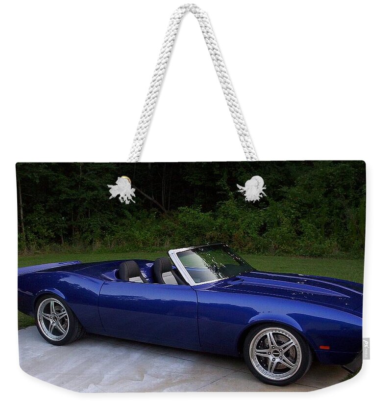 Car Weekender Tote Bag featuring the digital art Car by Super Lovely